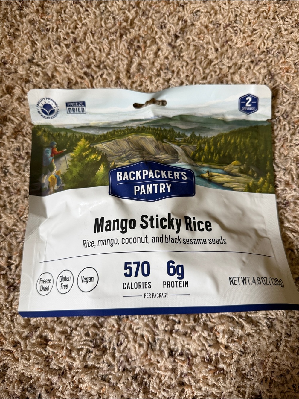 BackPacker’s Pantry Mango Sticky Rice Camping Meal